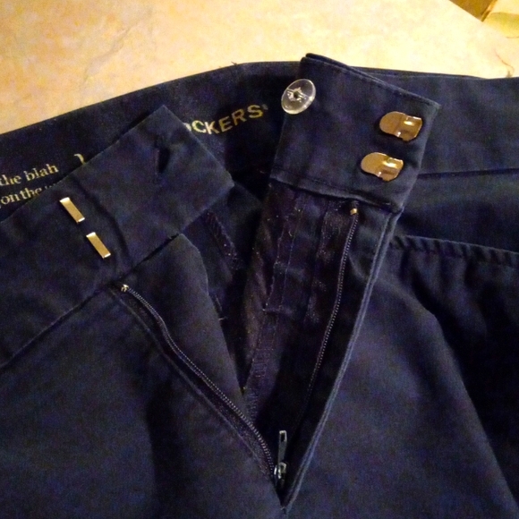 👖 Dockers Navy Blue Bootcut Mid to High-rise Stretch-Waist Jeans Size 12 M 👖 - Picture 4 of 8